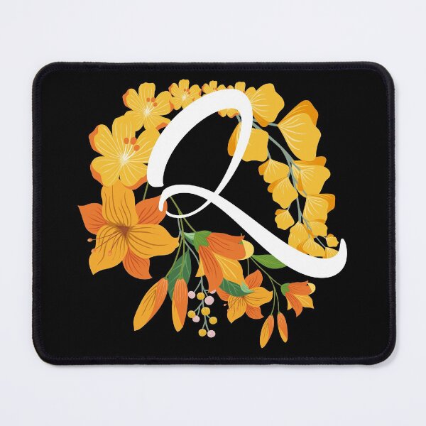 Item preview, Letter Q Capital Alphabet Flowers Monogram Initial Garden designed and sold by skulltshirt.
