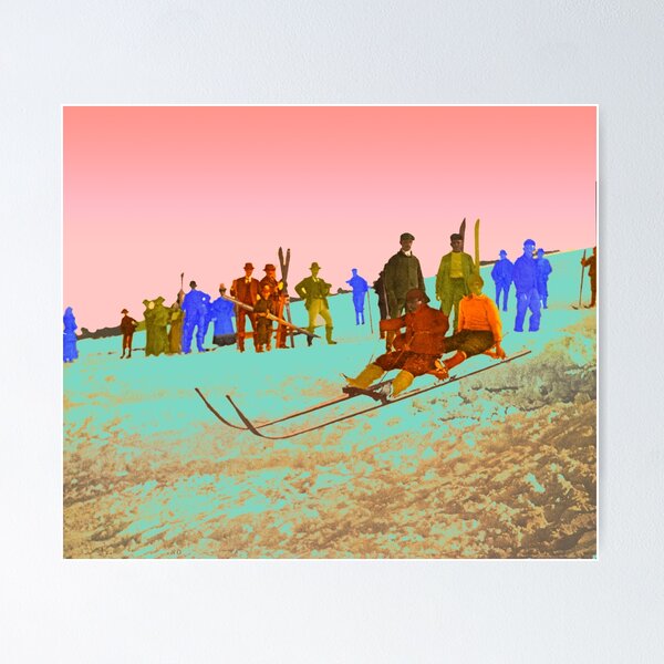 Item preview, Tobogganing in Kiandra, sledding in winter, winter sports in Australia designed and sold by Mauswohn.
