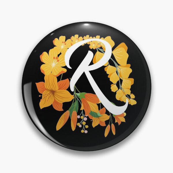 Item preview, Letter R Capital Alphabet Flowers Monogram Initial Garden designed and sold by skulltshirt.