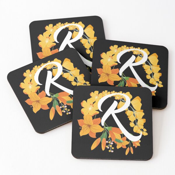 Item preview, Letter R Capital Alphabet Flowers Monogram Initial Garden designed and sold by skulltshirt.