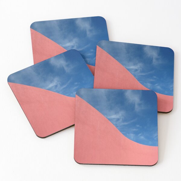 Item preview, Blue Sky Salmon Colored Wall, Abstract Photo Art, Poster designed and sold by JoesCornerStore.