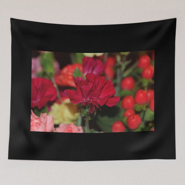 Item preview, Bright Red Single Carnation Flowers designed and sold by JariHawk.