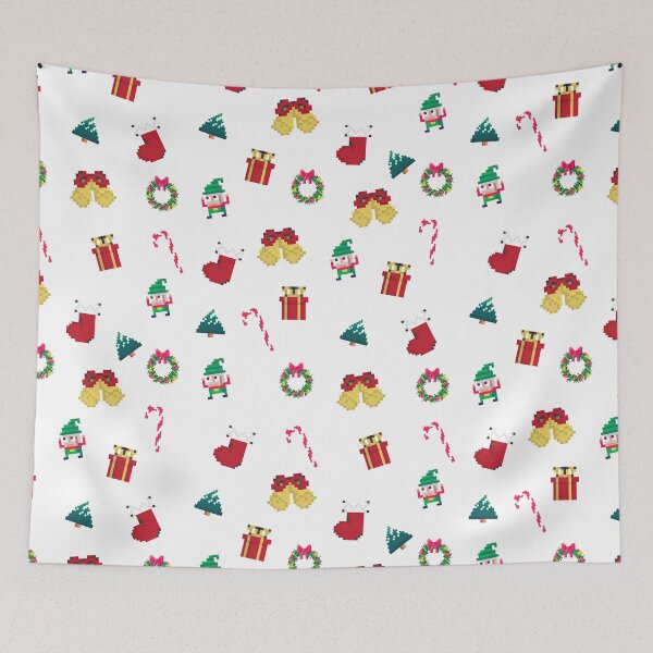Item preview, Cute Christmas pixelated Pattern designed and sold by Avani01.