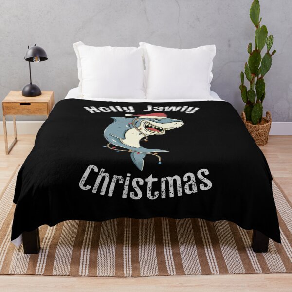 Item preview, Holly Jawly Santa Shark Funny Christmas Shark with Lights and Hat designed and sold by Rabbitti.
