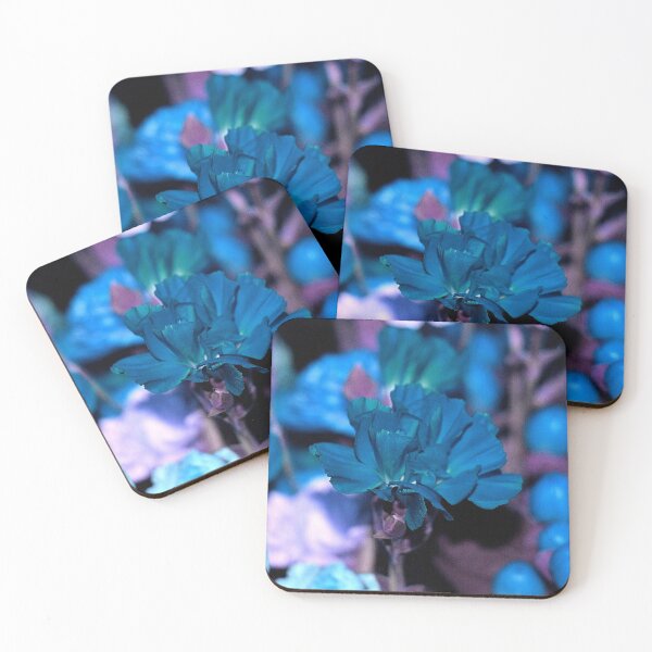 Item preview, Bright Blue Single Carnation Flowers designed and sold by JariHawk.