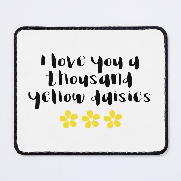 Item preview, I love you a thousand yellow daisies designed and sold by doodle189.