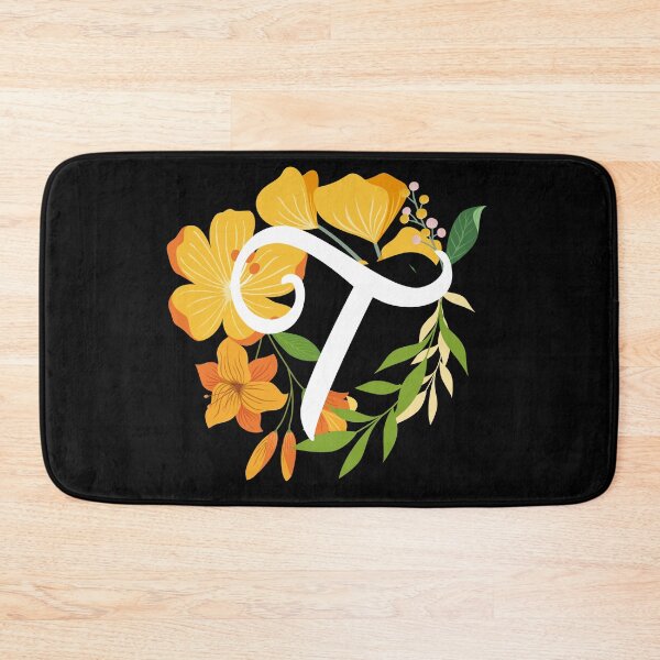 Item preview, Letter T Capital Alphabet Flowers Monogram Initial Garden designed and sold by skulltshirt.