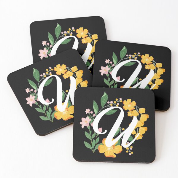 Item preview, Letter U Capital Alphabet Flowers Monogram Initial Garden designed and sold by skulltshirt.
