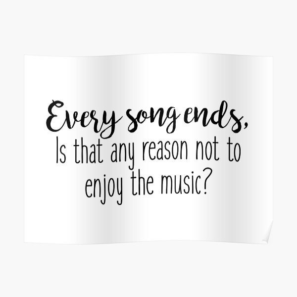 "One Tree Hill Every song ends" Poster by doodle189 Redbubble