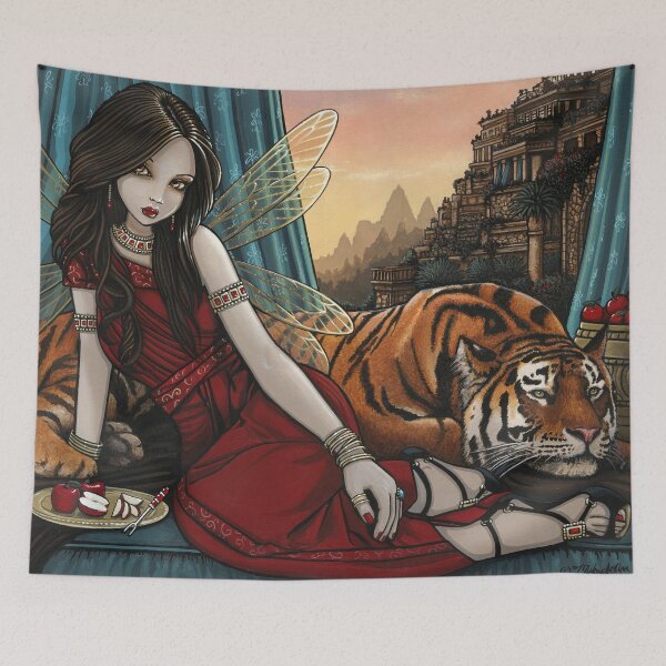 Item preview, Tatiana & Teagan Tiger Fairy Garden by Myka Jelina  designed and sold by Myka Jelina.