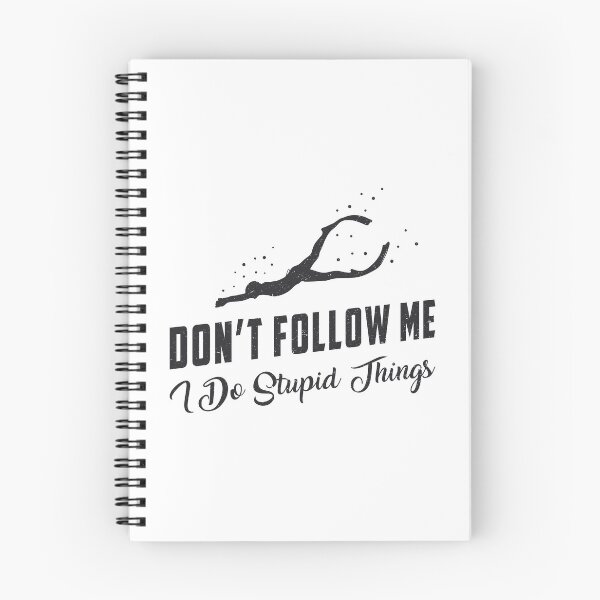Item preview, Freediver Freediving Don't Follow Me Stupid Things designed and sold by tshirtconcepts.