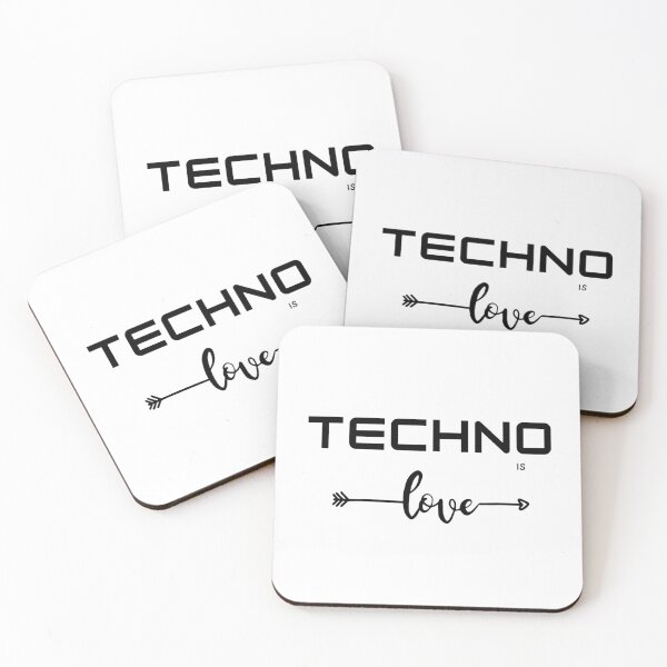 Artikelvorschau, techno liebe weiß entworfen und verkauft von Artycreative1.