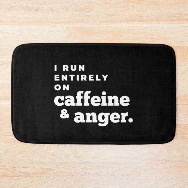 Item preview, I Run Entirely On Caffeine & Anger. Caffeine Lover, Coffee Lover T-shirts, Angry T-shirts, Funny Coffee T-shirts, Cool Coffee Humor, Funny Caffeine T-shirts, Sweatshirts, Hoodies And Many More.. designed and sold by WholesumArt.