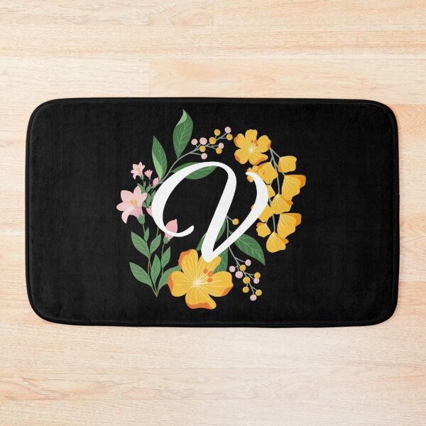 Item preview, Letter V Capital Alphabet Flowers Monogram Initial Garden designed and sold by skulltshirt.
