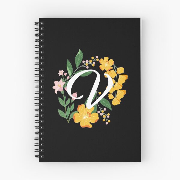 Item preview, Letter V Capital Alphabet Flowers Monogram Initial Garden designed and sold by skulltshirt.
