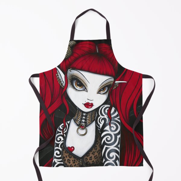 Item preview, Terra Portrait Gothic Tattoo Fairy Red Hair designed and sold by Myka Jelina.