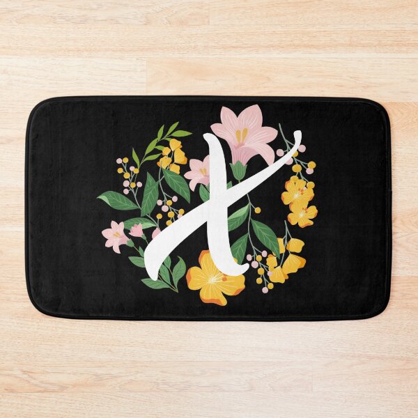 Item preview, Letter X Capital Alphabet Flowers Monogram Initial Garden designed and sold by skulltshirt.