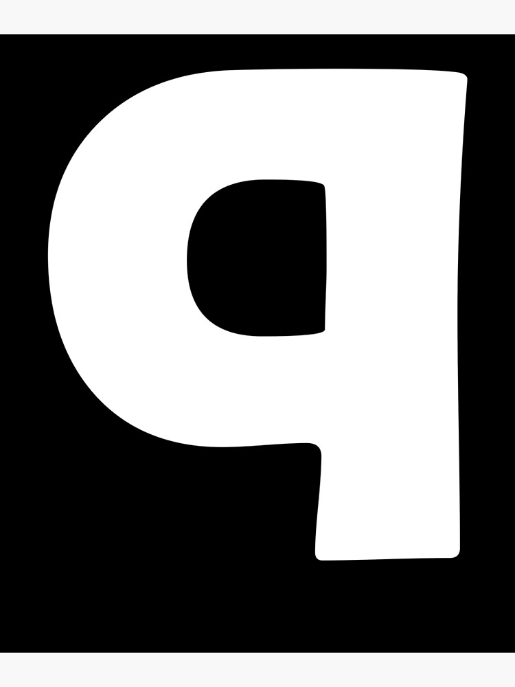 "Backwards Letter P" Poster for Sale by WellMerch Redbubble