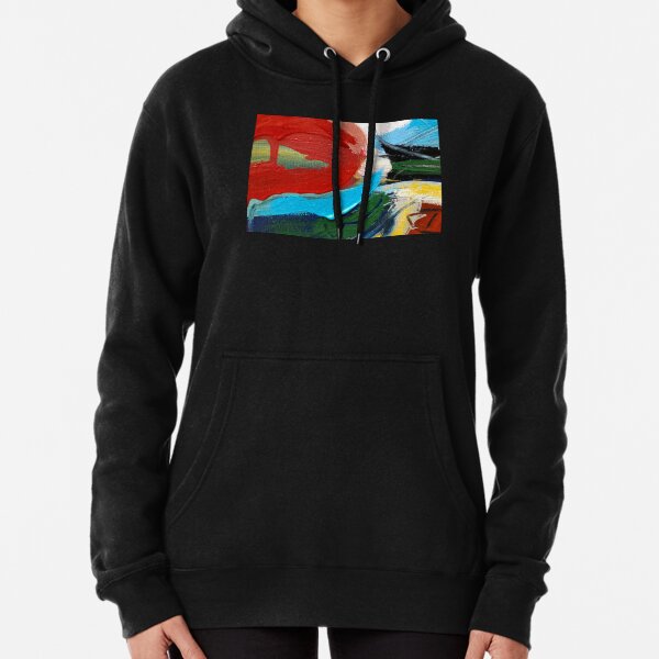 Social Cannibalism I, Alain de la Cruz, abstract art Pullover Hoodie