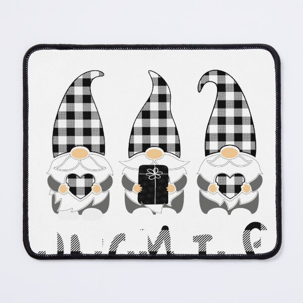 Item preview, black and white buffalo plaid gnomes chillin with my gnomies  designed and sold by OnlyPrint20.