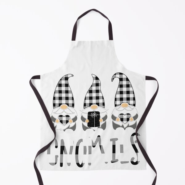 Item preview, black and white buffalo plaid gnomes chillin with my gnomies  designed and sold by OnlyPrint20.