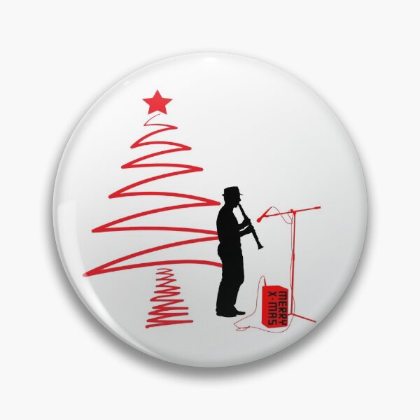 Artikelvorschau, Frohe Weihnachten, Klarinettenmann entworfen und verkauft von BRBShop.