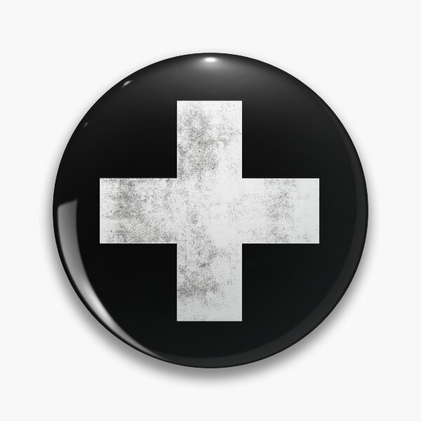 Item preview, Black and White Swiss Cross designed and sold by MotivatedType.