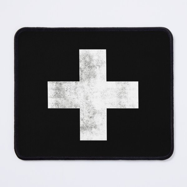 Item preview, Black and White Swiss Cross designed and sold by MotivatedType.