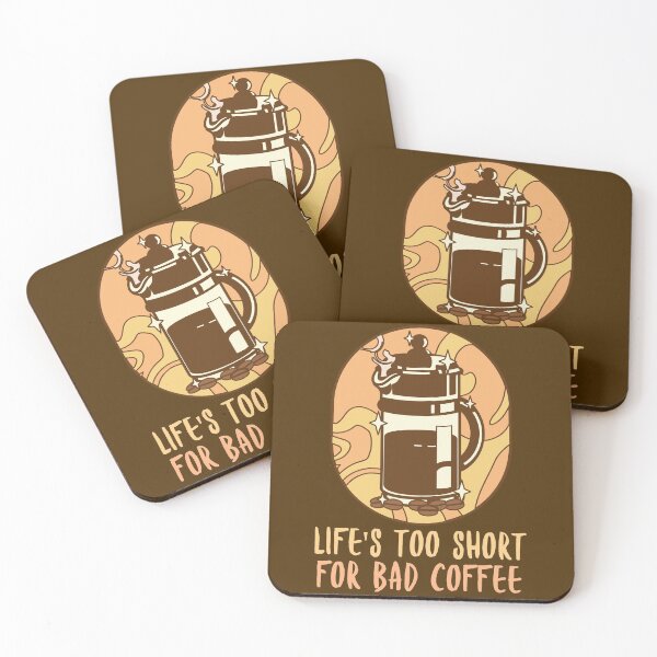 Item preview, Life´s Too Short For Bad Coffee. Coffee Aficionado designed and sold by Rebel-Design.