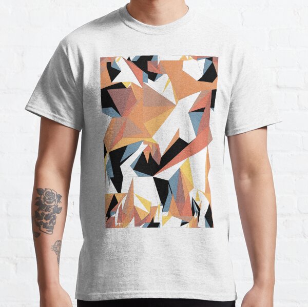 Net of colorful triangles Pencil Classic T-Shirt