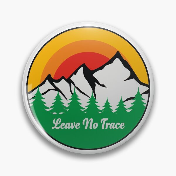 Item preview, Leave No Trace Trees Mountains Sunset designed and sold by EpicThreadsUK.
