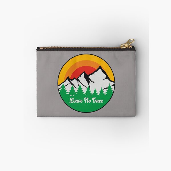Item preview, Leave No Trace Trees Mountains Sunset designed and sold by EpicThreadsUK.