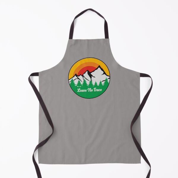 Item preview, Leave No Trace Trees Mountains Sunset designed and sold by EpicThreadsUK.