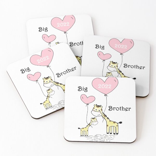 Item preview, Big brother 2022 cute giraffes siblings little sister brother baby birth pregnancy happy mother designed and sold by DOM-Shop.