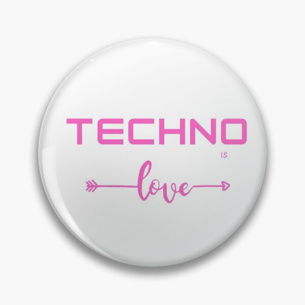 Item preview, techno is love pink designed and sold by Artycreative1.