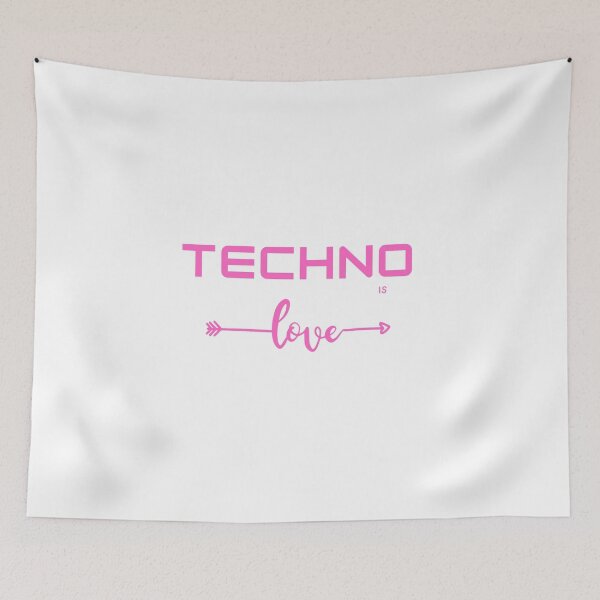 Artikelvorschau, techno liebe rosa entworfen und verkauft von Artycreative1.