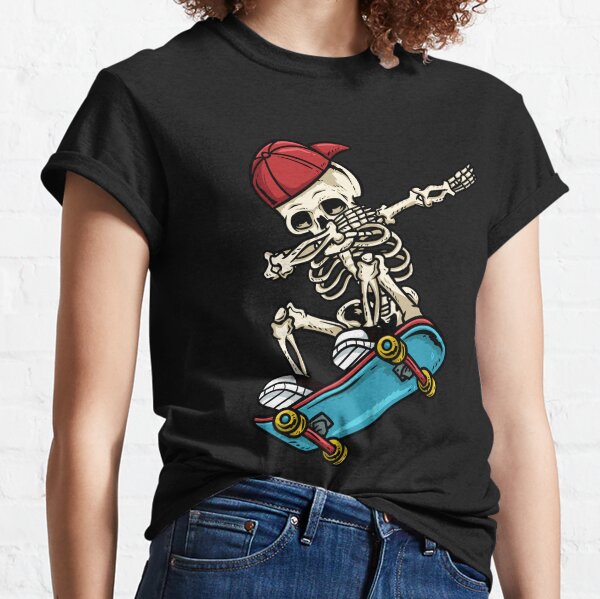 Dabbing Skeleton - Skating Skateboard Boy Skate Skater Gift Kids T-Shirt  for Sale by Dressed For Duty