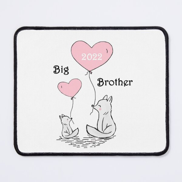 Item preview, Big brother 2022 cute fox siblings little sister brother baby birth pregnancy happy mother designed and sold by DOM-Shop.