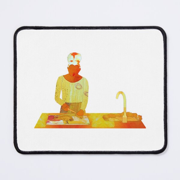 Item preview, Orange woman cleaning fish designed and sold by Nia Alexander.