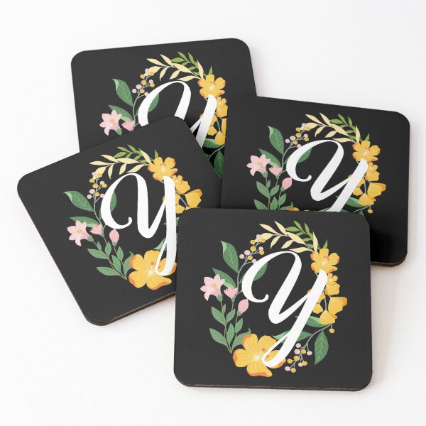 Item preview, Letter Y Capital Alphabet Flowers Monogram Initial Garden designed and sold by skulltshirt.