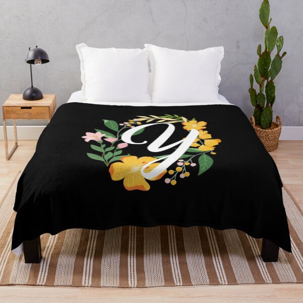 Item preview, Letter Y Capital Alphabet Flowers Monogram Initial Garden designed and sold by skulltshirt.