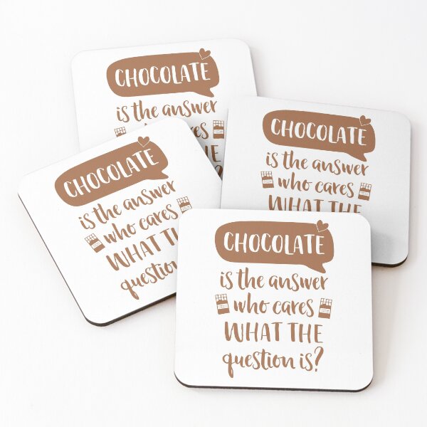 Item preview, Chocolate Is The Answer  designed and sold by Bovtique.