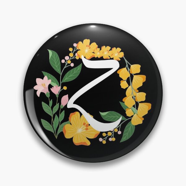 Item preview, Letter Z Capital Alphabet Flowers Monogram Initial Garden designed and sold by skulltshirt.