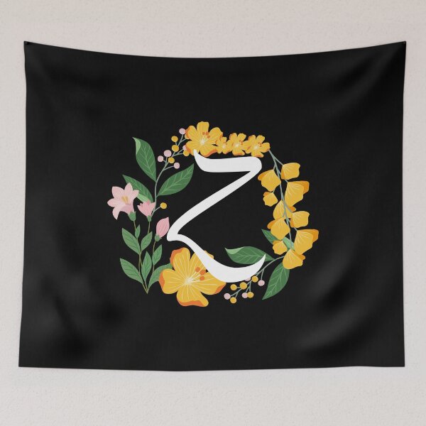 Item preview, Letter Z Capital Alphabet Flowers Monogram Initial Garden designed and sold by skulltshirt.