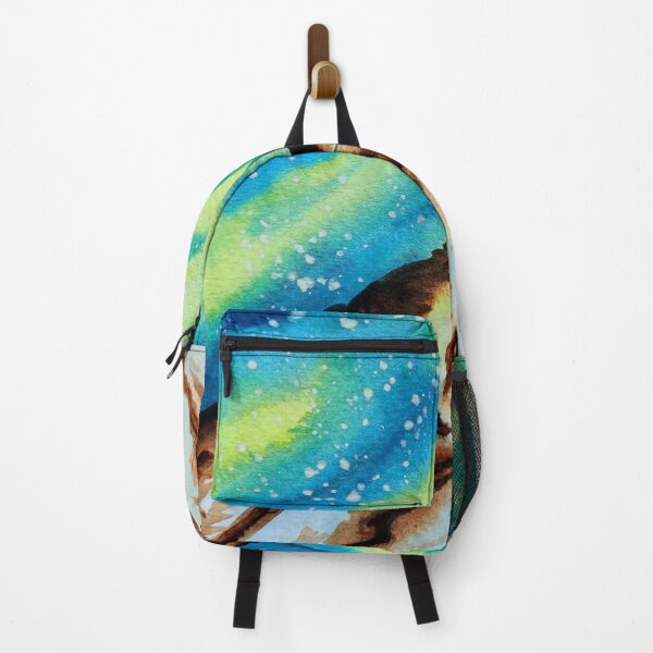 Item preview, Northern Lights watercolour illustration pattern designed and sold by Ala Lopatniov.