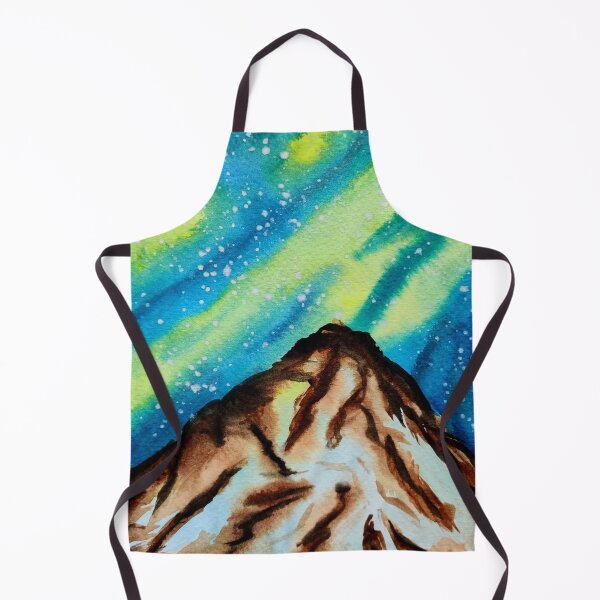 Item preview, Northern Lights watercolour illustration pattern designed and sold by Ala Lopatniov.