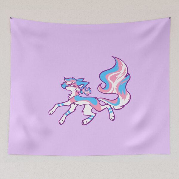 Item preview, Transgender Pride Flame Fox designed and sold by NoirFaux.