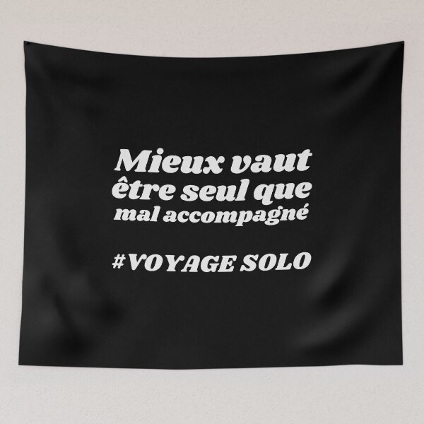 Item preview, Better to be alone than in bad company - solo trip designed and sold by Smileycreation.