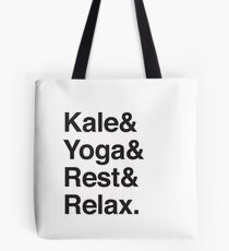 Kale & Yoga & Rest & Relax Tote Bag