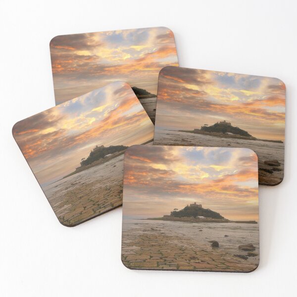 Item preview, St Michaels mount Cornwall,causeway at sunset designed and sold by kathleenjean.